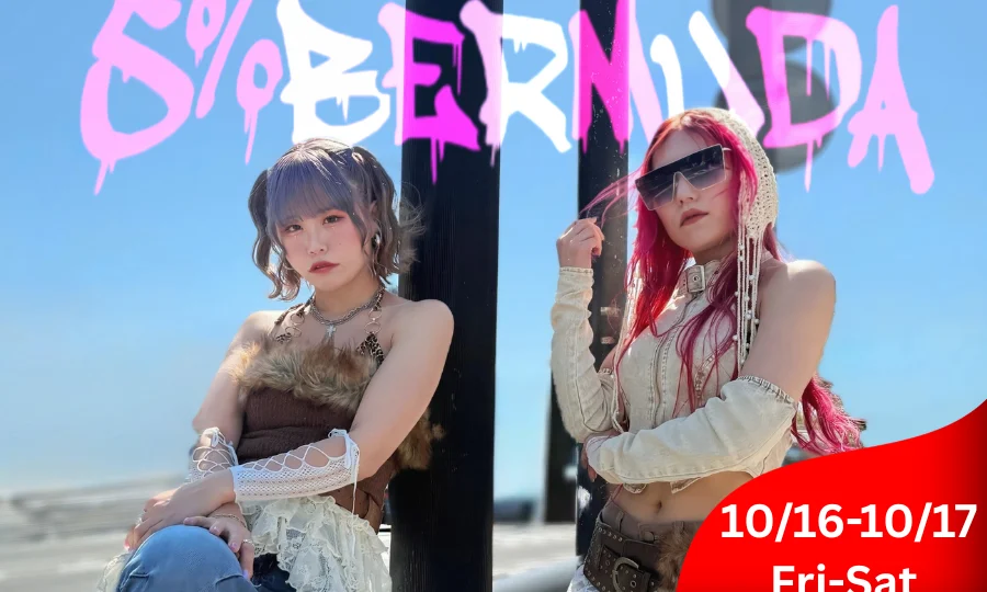OC JAPAN FAIR公式ステージページに掲載された5％BERMUDAの出演写真