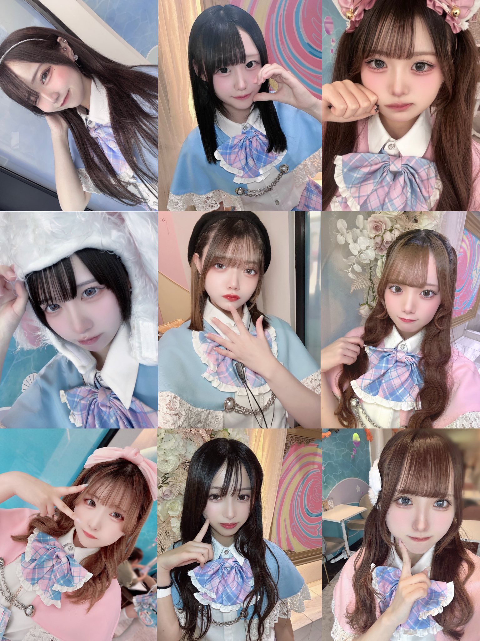 IDOL Magic Fantasyが公式営業告知で掲載したキャスト9人の写真