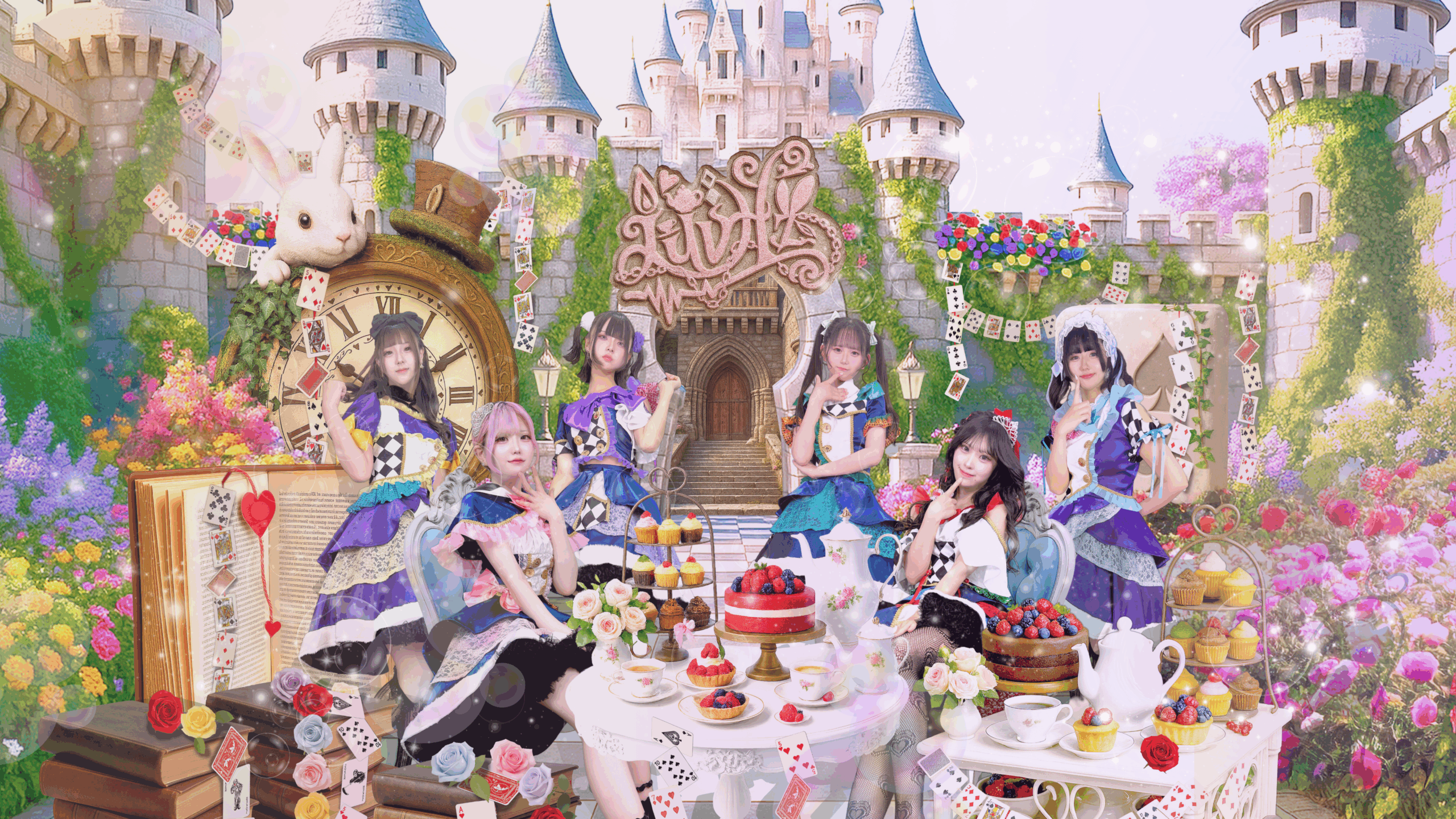 LuvHzのメンバー5人が並ぶ公式グループ写真